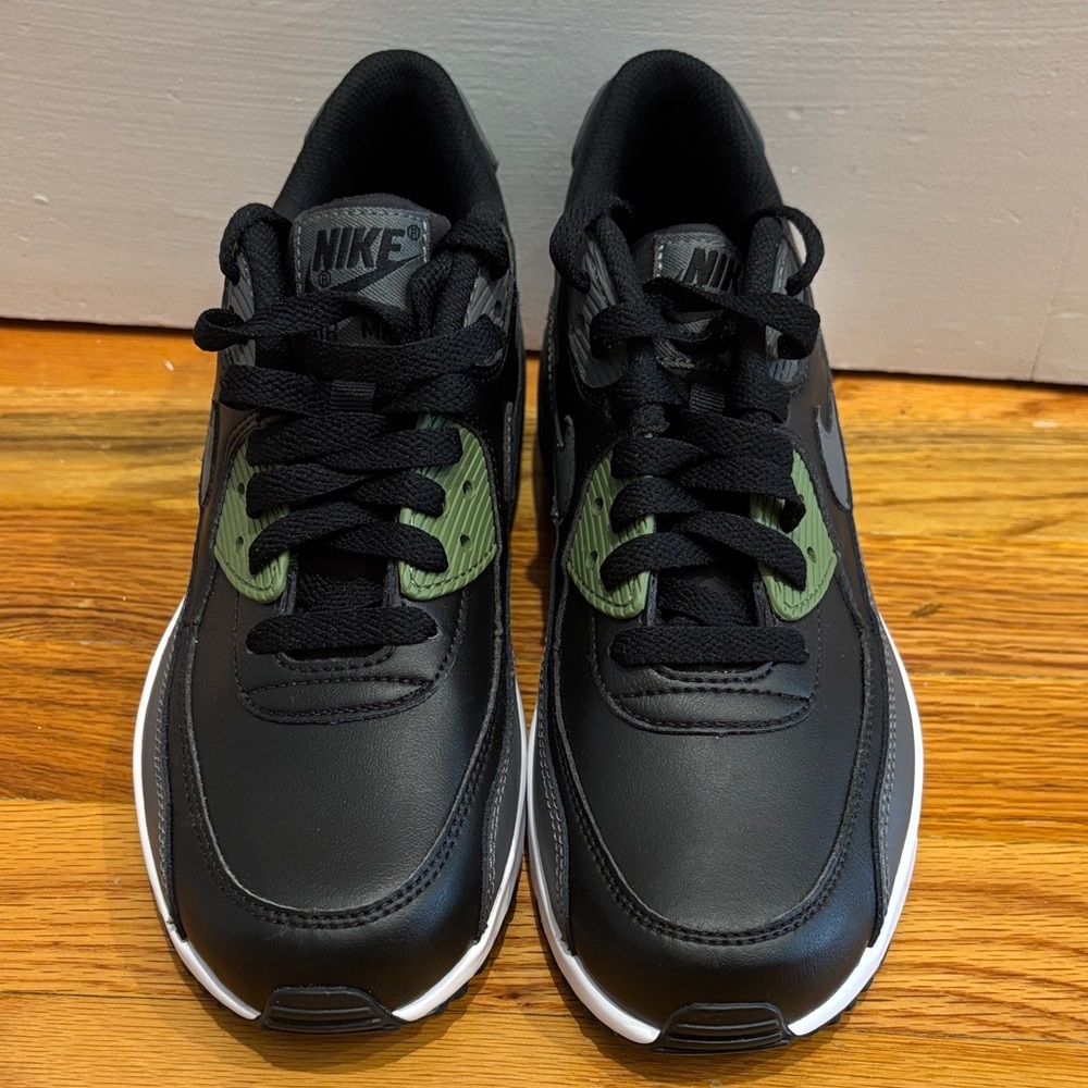 Nike Kids Black and Olive Sneakers